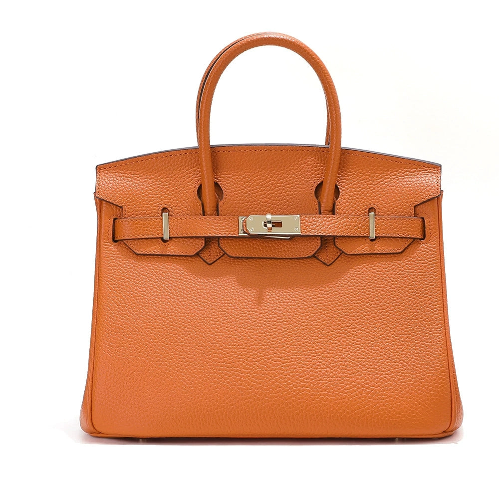 Jane – Premium-Tasche aus echtem Pebbled-Leder