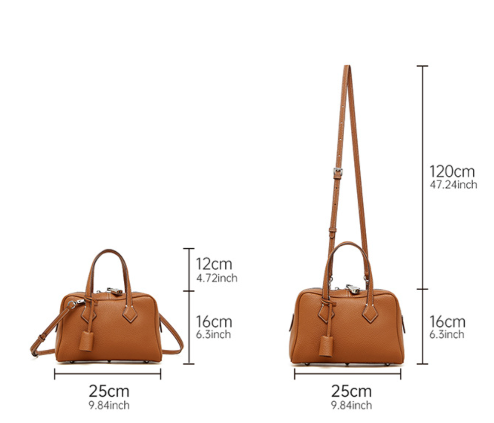 Victoria – Tasche aus echtem Pebbled-Leder