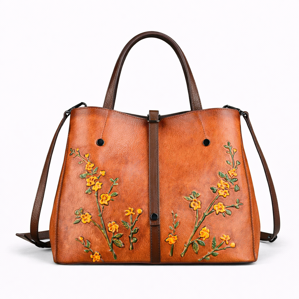 Bucket-Tasche Aurora Vintage – Aus echtem Premium-Leder