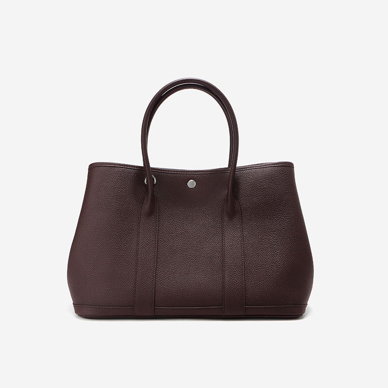 Brigitte – Elegante Tasche aus echtem Leder im Togo-Stil