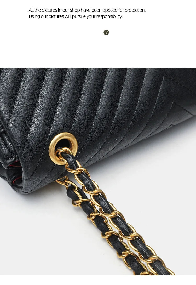 Véronique Chain – Tasche aus echtem Leder