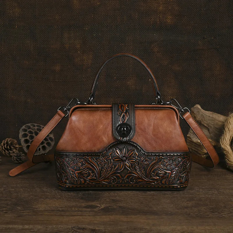 Tasche Luna Totem Vintage – Aus echtem Leder