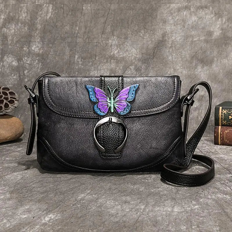Künstlerische Tasche Sofia Vintage – Aus echtem Premium-Leder