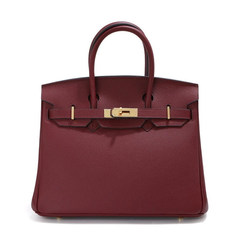 Jane – Premium-Tasche aus echtem Pebbled-Leder