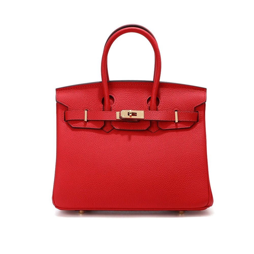 Jane – Premium-Tasche aus echtem Pebbled-Leder
