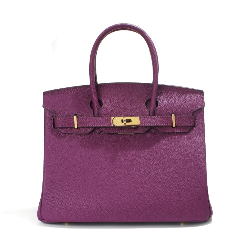 Jane – Premium-Tasche aus echtem Pebbled-Leder