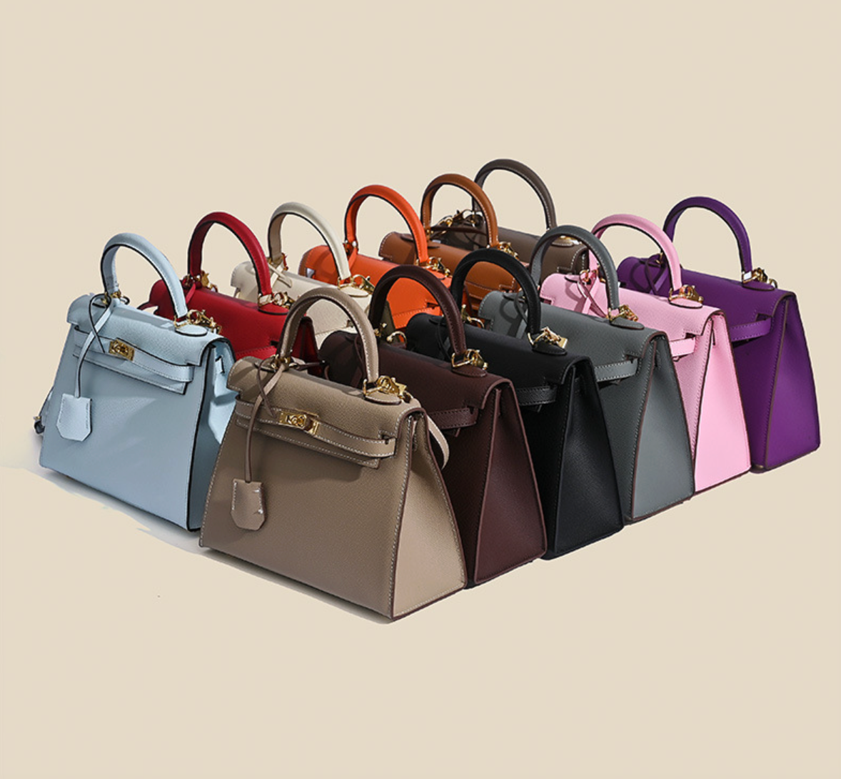Grace Classique – Tasche aus echtem Leder im Epsom-Stil