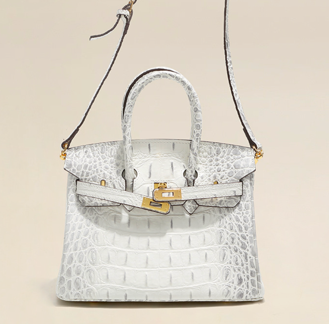Jane Croco Himalaya – 30 cm Tasche aus echtem Leder