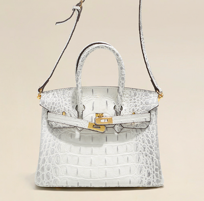 Jane Croco Himalaya – 30 cm Tasche aus echtem Leder