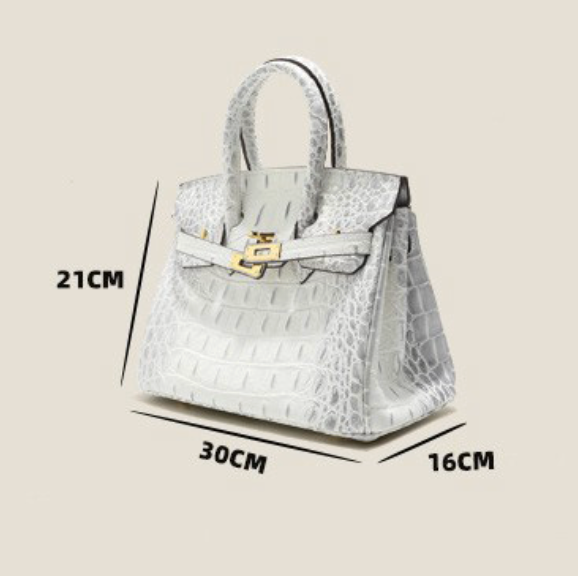 Jane Croco Himalaya – 30 cm Tasche aus echtem Leder