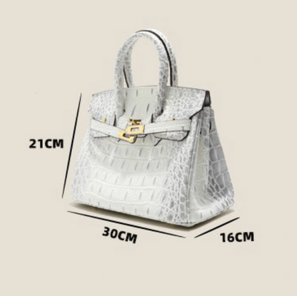 Jane Croco Himalaya – 30 cm Tasche aus echtem Leder