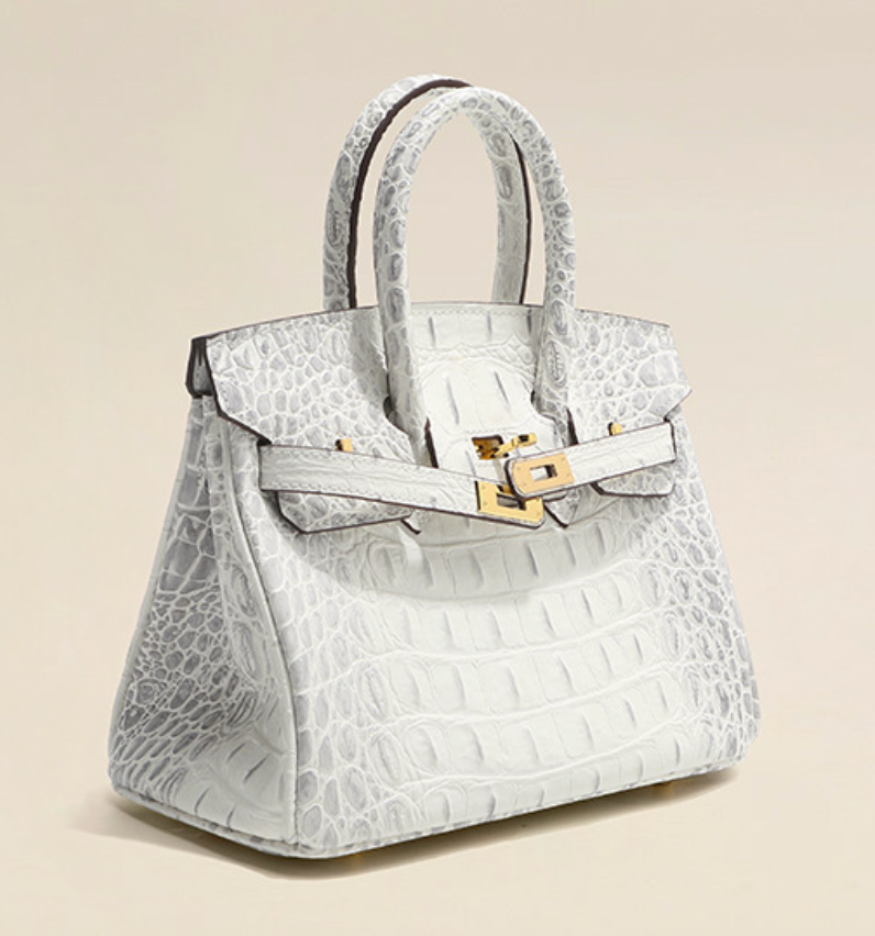 Jane Croco Himalaya – 30 cm Tasche aus echtem Leder