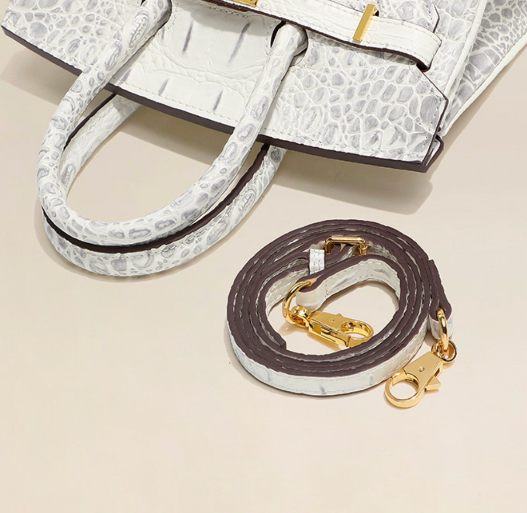 Jane Croco Himalaya – 30 cm Tasche aus echtem Leder