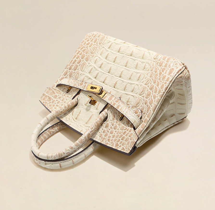 Jane Croco Himalaya – 30 cm Tasche aus echtem Leder