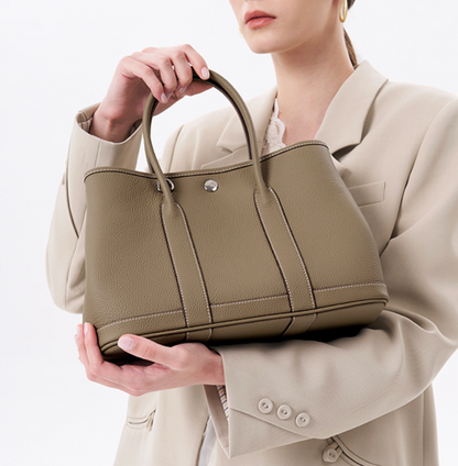 Brigitte – Elegante Tasche aus echtem Leder im Togo-Stil
