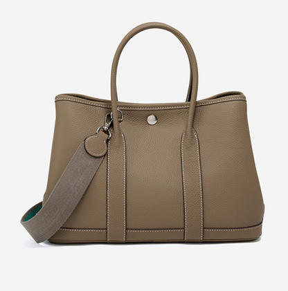 Brigitte – Elegante Tasche aus echtem Leder im Togo-Stil