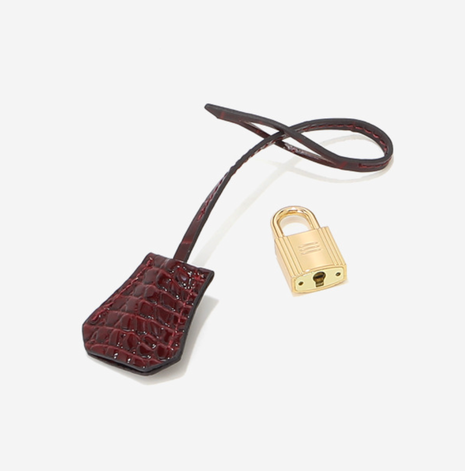 Jane Croco – Strukturierte Tasche aus echtem Leder mit Krokodil-Textur
