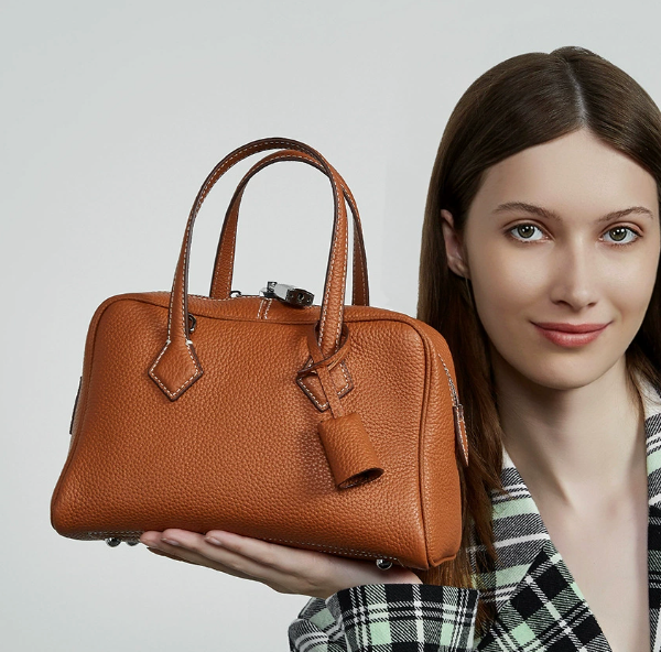 Victoria – Tasche aus echtem Pebbled-Leder