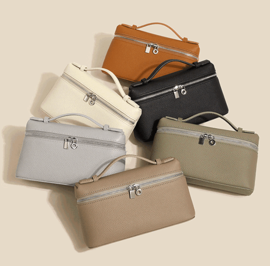 Élise Mini – Kompakte Tasche aus vollnarbigem Rindsleder