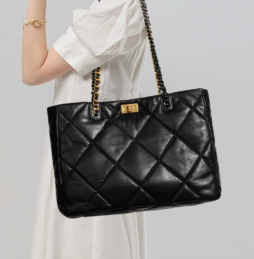 Aurora Chain Tote – Tasche aus echtem Leder