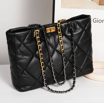 Aurora Chain Tote – Tasche aus echtem Leder