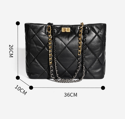 Aurora Chain Tote – Tasche aus echtem Leder