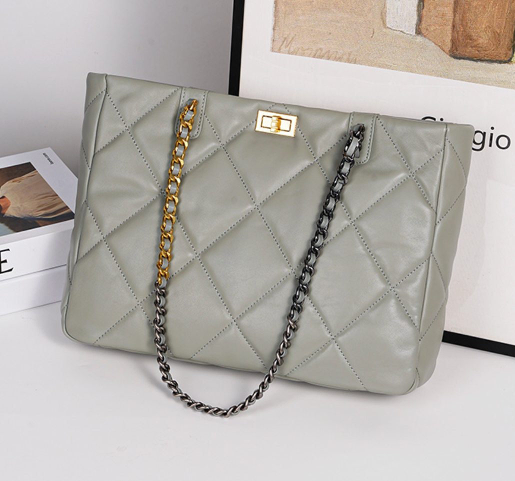 Aurora Chain Tote – Tasche aus echtem Leder