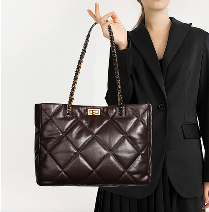 Aurora Chain Tote – Tasche aus echtem Leder