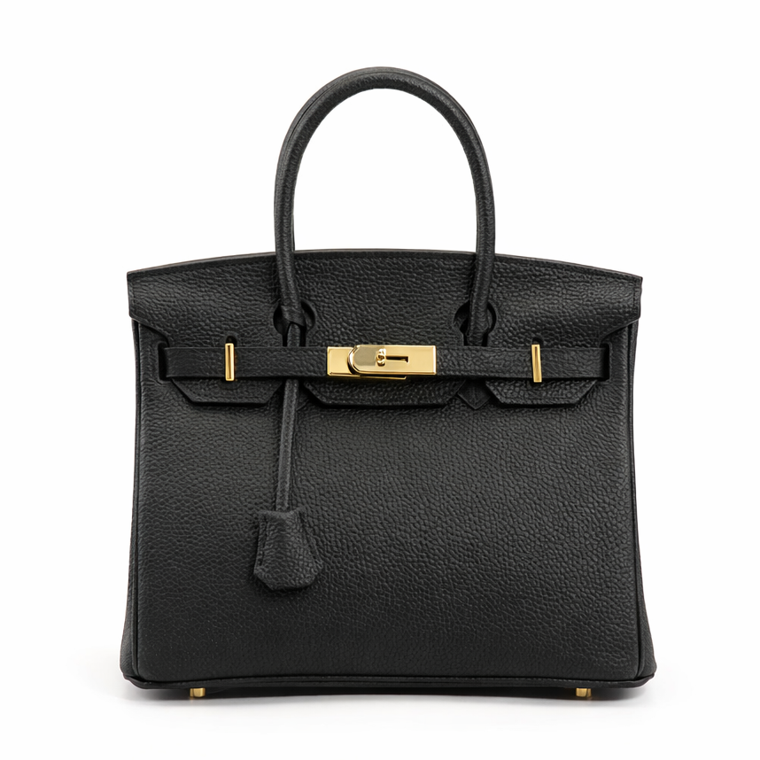 Jane – Premium-Tasche aus echtem Pebbled-Leder