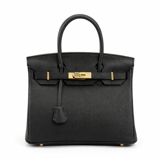 Jane – Premium-Tasche aus echtem Pebbled-Leder