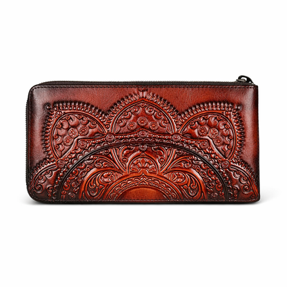 Geldbörse Floral Mei Vintage – Aus echtem Premium-Leder