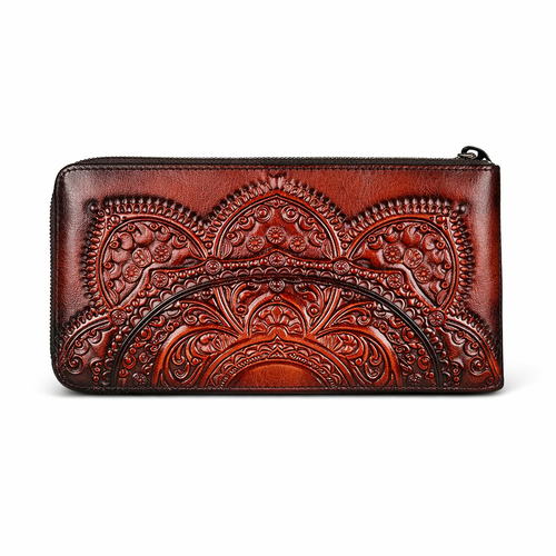 Geldbörse Floral Mei Vintage – Aus echtem Premium-Leder