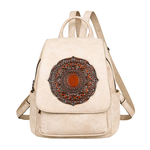 Geometrischer Rucksack Laura Vintage – Elegantes Design in hoher Qualität