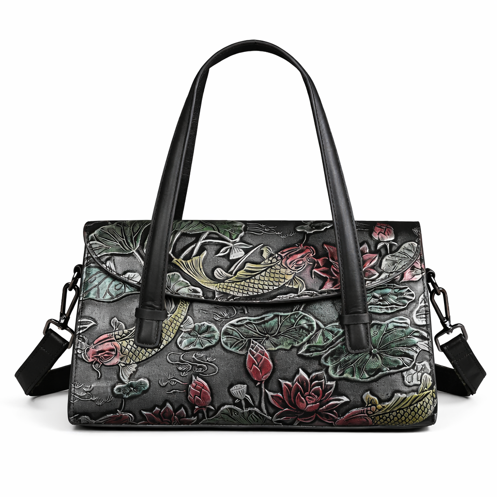 Tasche Jade Oriental Vintage – Aus echtem Premium-Leder