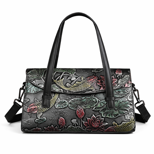 Tasche Jade Oriental Vintage – Aus echtem Premium-Leder