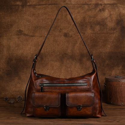 Tasche Alba Vintage – Aus echtem handbemaltem Leder