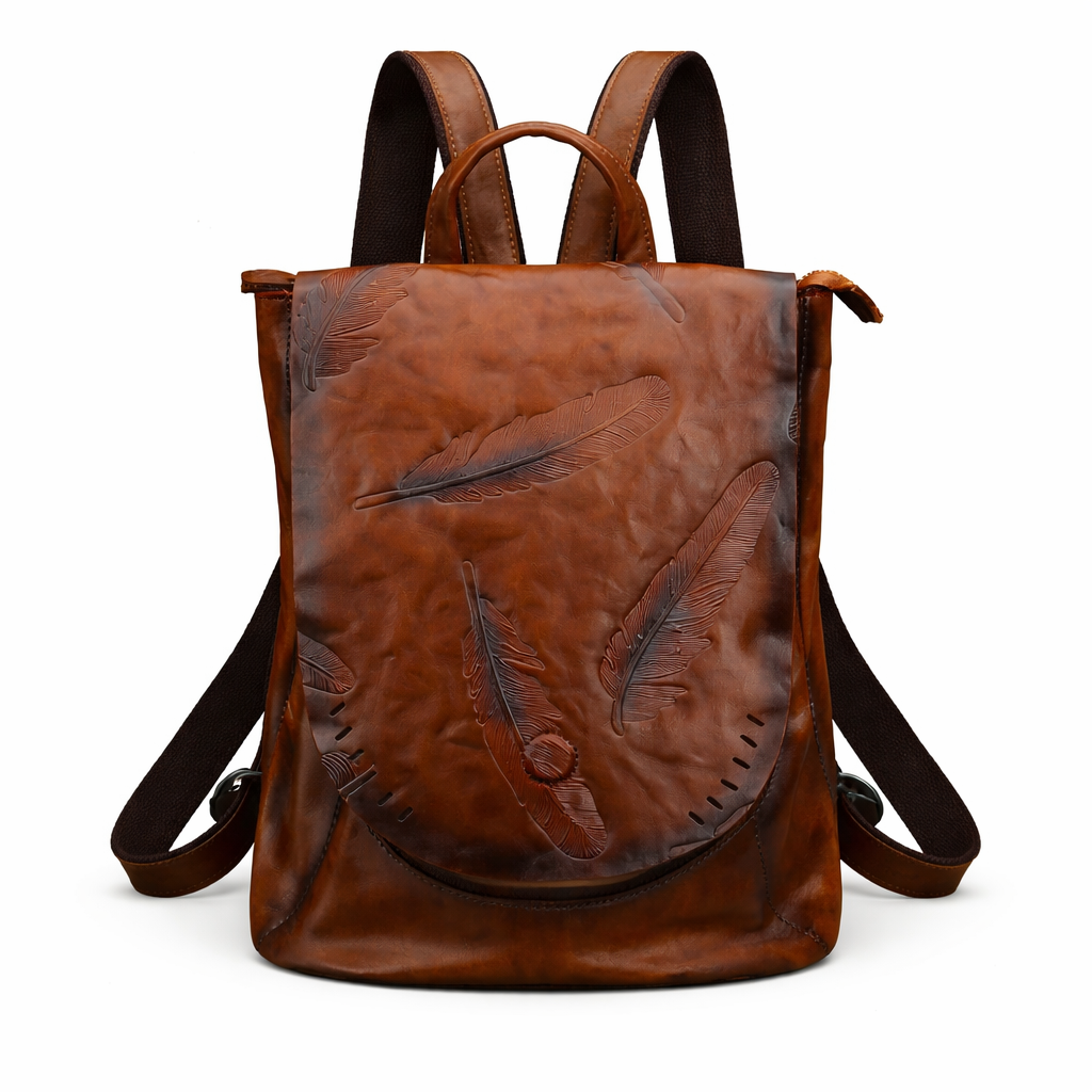 Rucksack Pluma Vintage – Aus echtem Premium-Leder