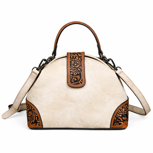 Tasche Aurora Clip Vintage – Mehrfarbiges Shell-Design
