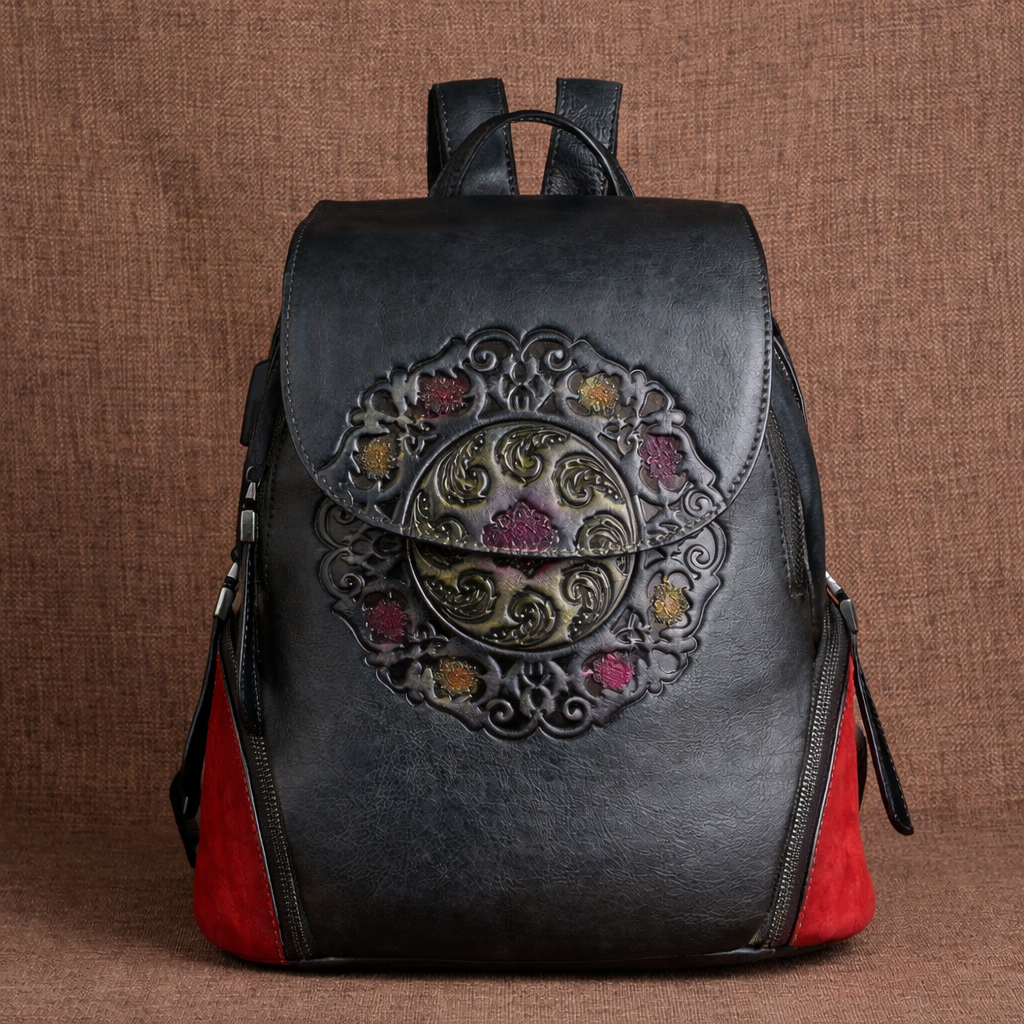 Rucksack Hanami Vintage – Aus handgefertigtem echtem Leder