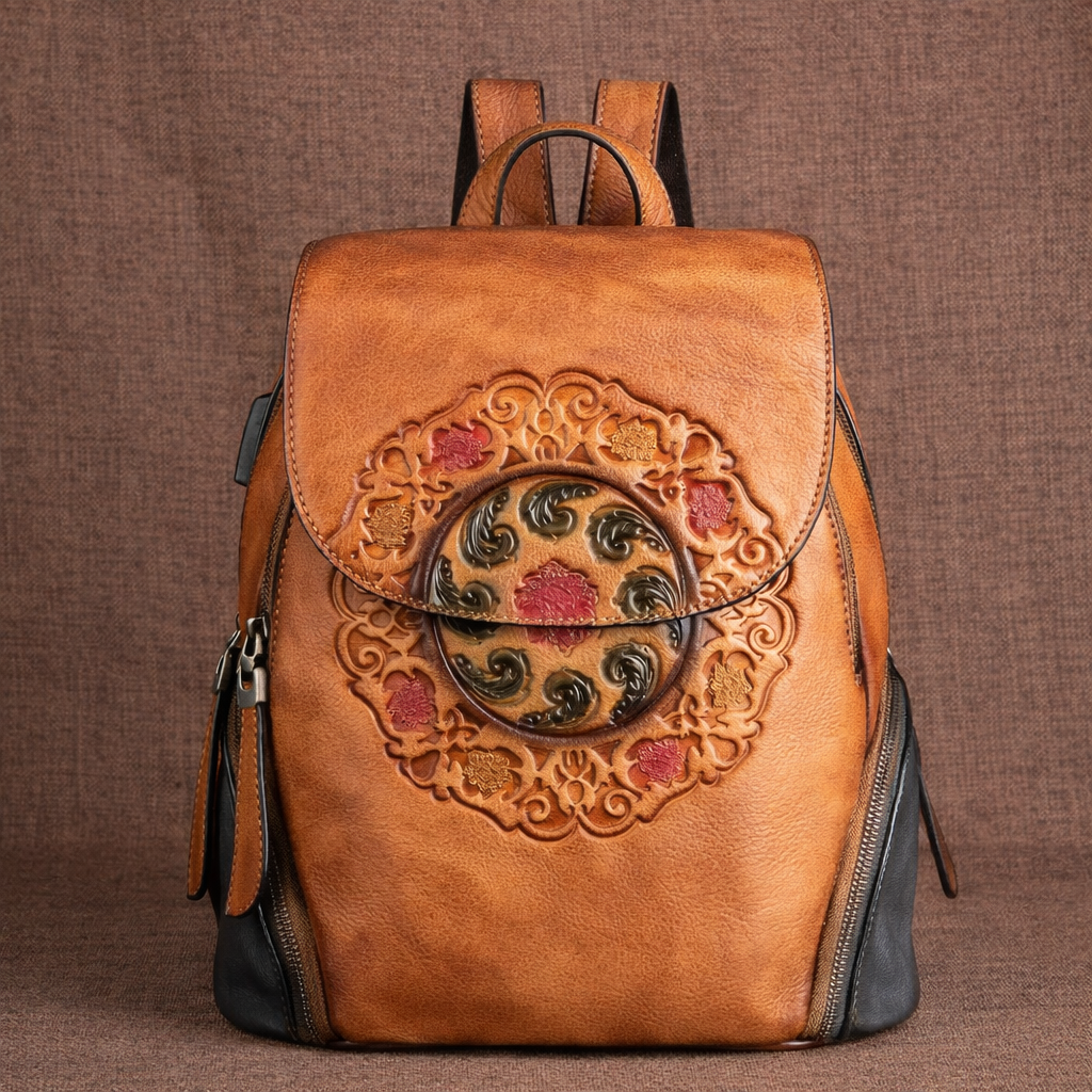 Rucksack Hanami Vintage – Aus handgefertigtem echtem Leder