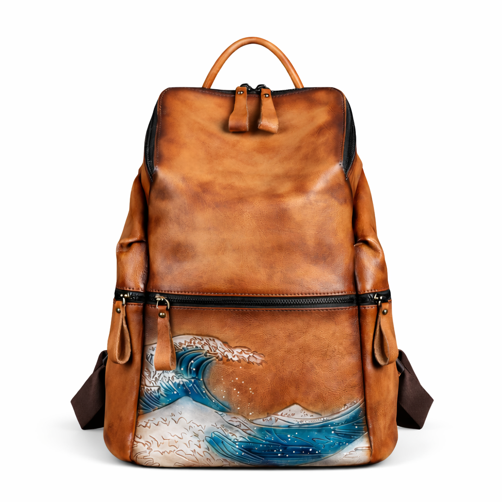 Rucksack Everest Vintage – Aus handgefertigtem echtem Leder