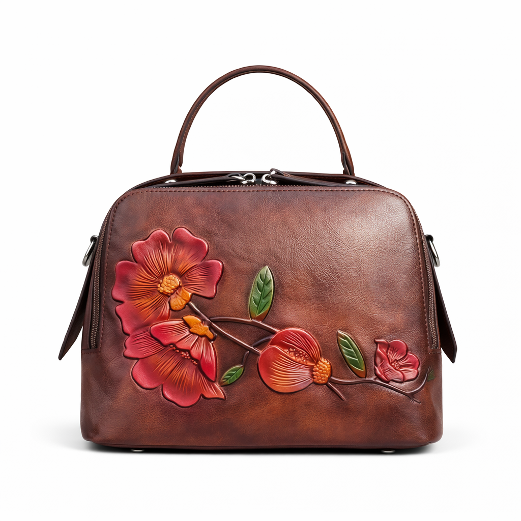 Tasche Verona Vintage – Echtes Leder mit handwerklicher Prägung