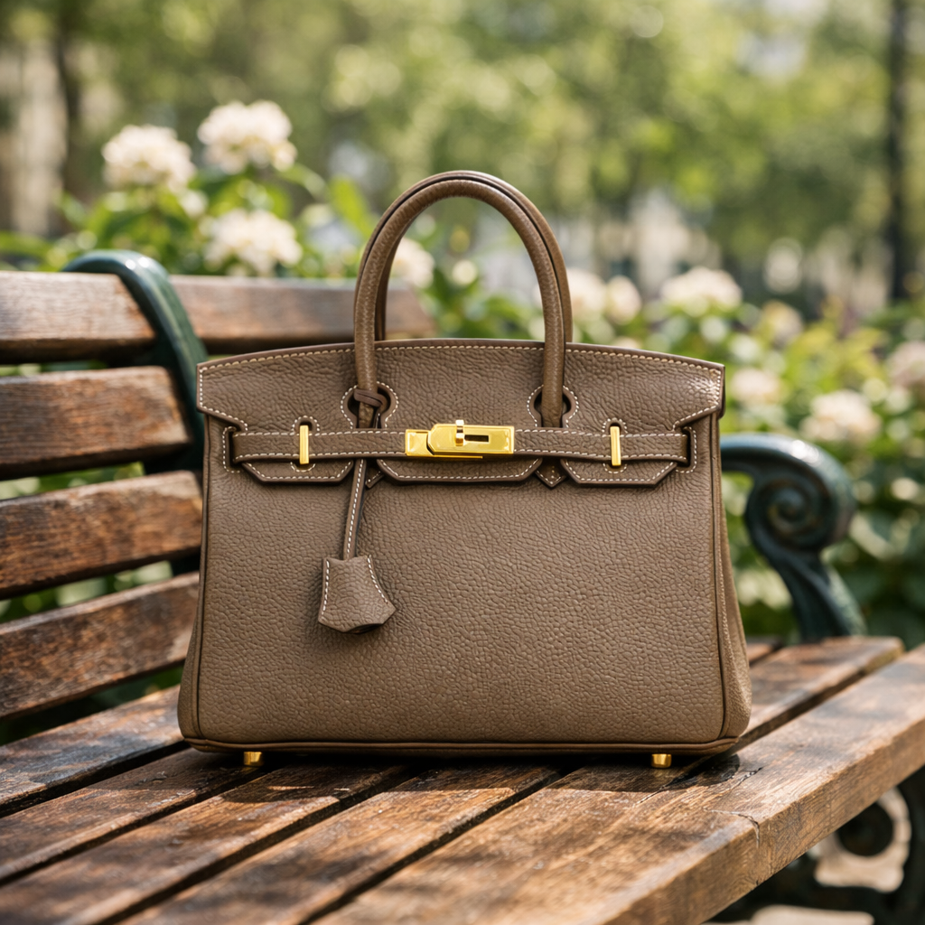 Jane – Premium-Tasche aus echtem Pebbled-Leder