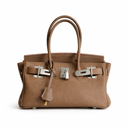 Jane Shoulder – Strukturierte Schultertasche aus echtem Pebbled-Leder
