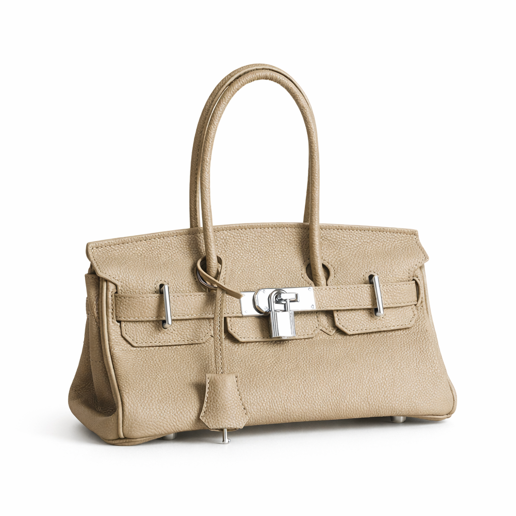 Jane Shoulder – Strukturierte Schultertasche aus echtem Pebbled-Leder