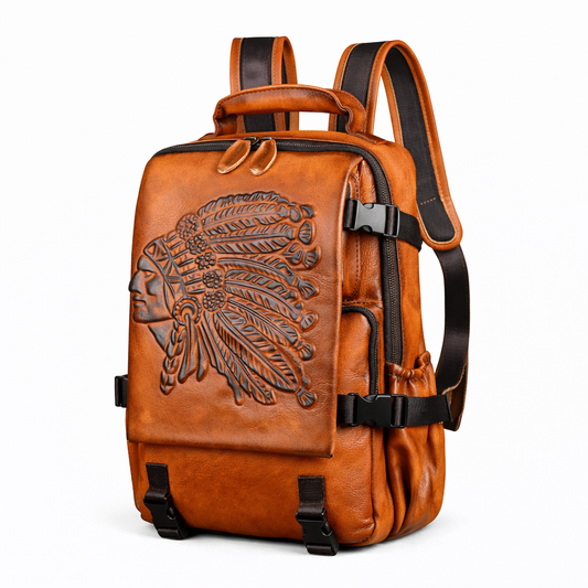 Premium-Rucksack Aurora Vintage – Aus hochwertigem echtem Leder