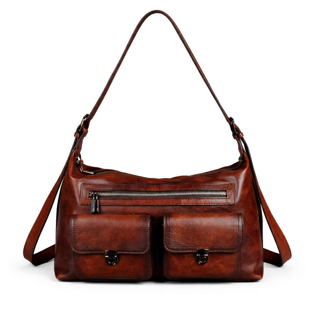 Tasche Alba Vintage – Aus echtem handbemaltem Leder
