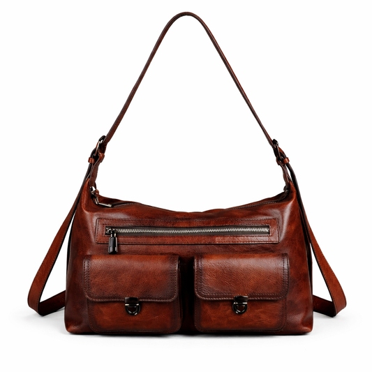 Tasche Alba Vintage – Aus echtem handbemaltem Leder