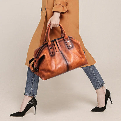 Tasche Riviera Vintage – Aus echtem handbemaltem Leder