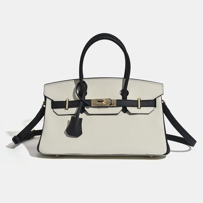 Jane Shoulder 29 CM – Strukturierte Schultertasche aus echtem Pebbled-Leder